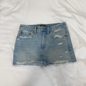 light blue wash abercrombie denim mini skirt